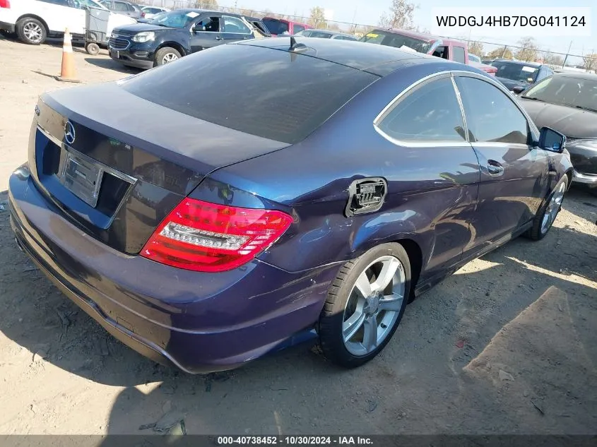 2013 Mercedes-Benz C 250 VIN: WDDGJ4HB7DG041124 Lot: 40738452