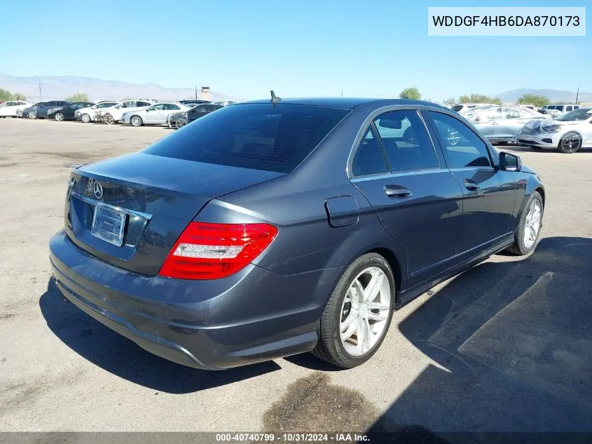 2013 Mercedes-Benz C 250 VIN: WDDGF4HB6DA870173 Lot: 40740799