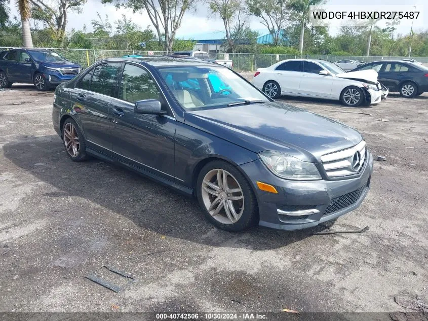 2013 Mercedes-Benz C 250 Luxury/Sport VIN: WDDGF4HBXDR275487 Lot: 40742506