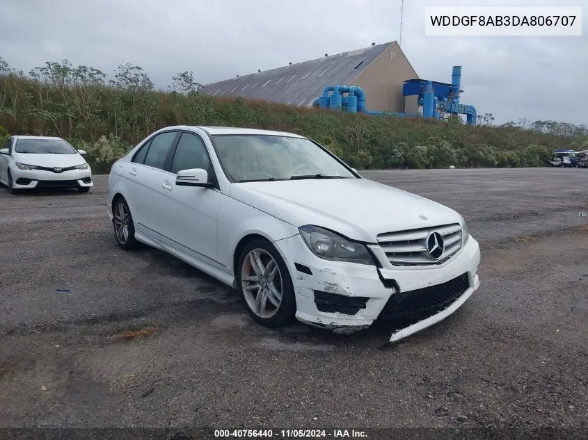 2013 Mercedes-Benz C 300 Luxury 4Matic/Sport 4Matic VIN: WDDGF8AB3DA806707 Lot: 40756440