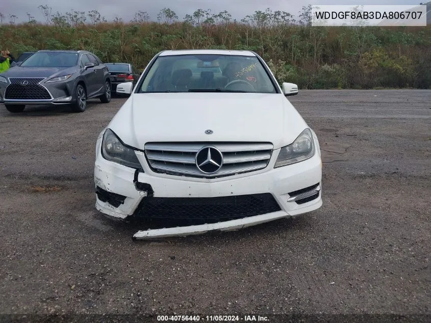 2013 Mercedes-Benz C 300 Luxury 4Matic/Sport 4Matic VIN: WDDGF8AB3DA806707 Lot: 40756440