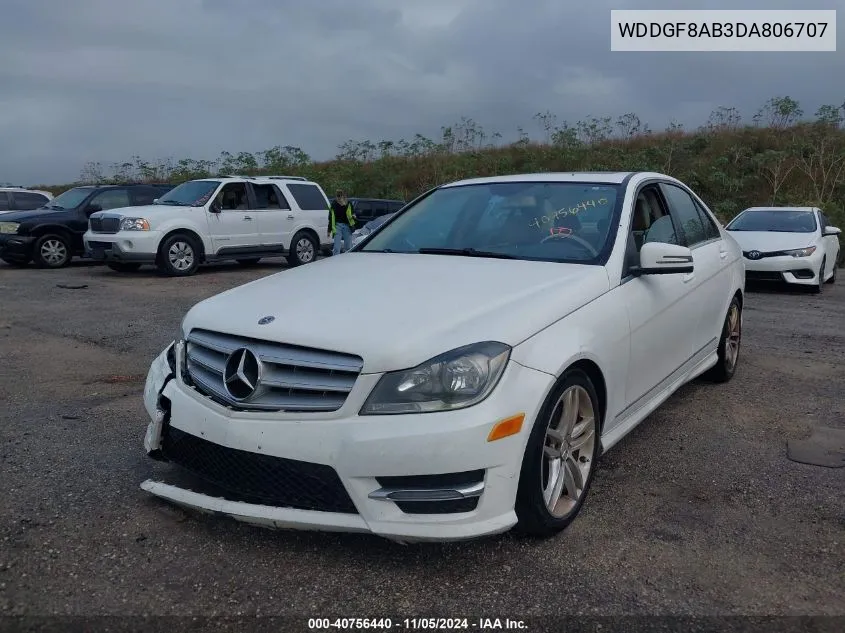 2013 Mercedes-Benz C 300 Luxury 4Matic/Sport 4Matic VIN: WDDGF8AB3DA806707 Lot: 40756440