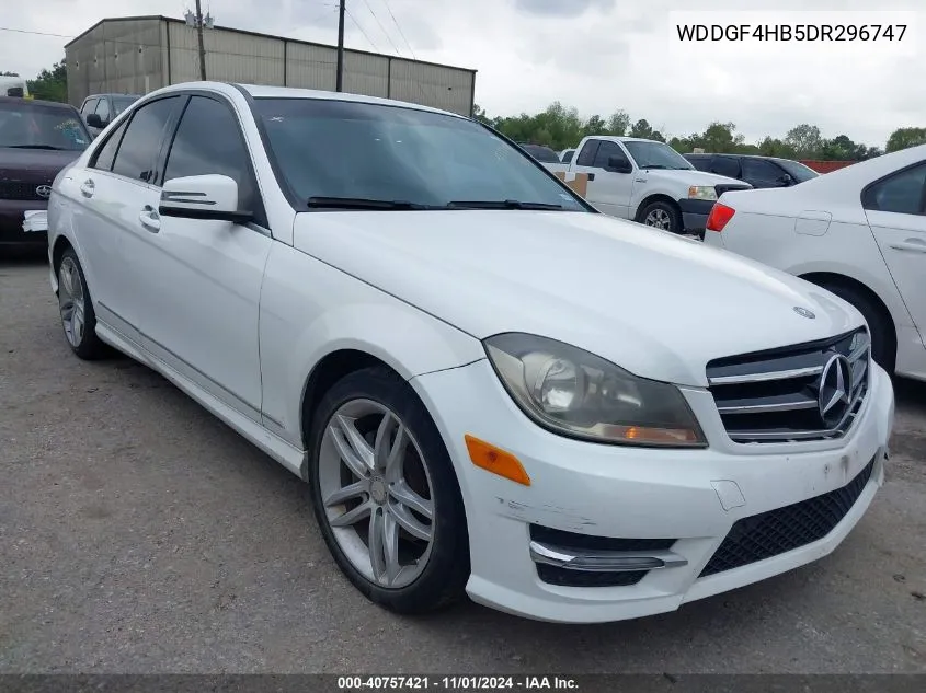 2013 Mercedes-Benz C 250 Luxury/Sport VIN: WDDGF4HB5DR296747 Lot: 40757421