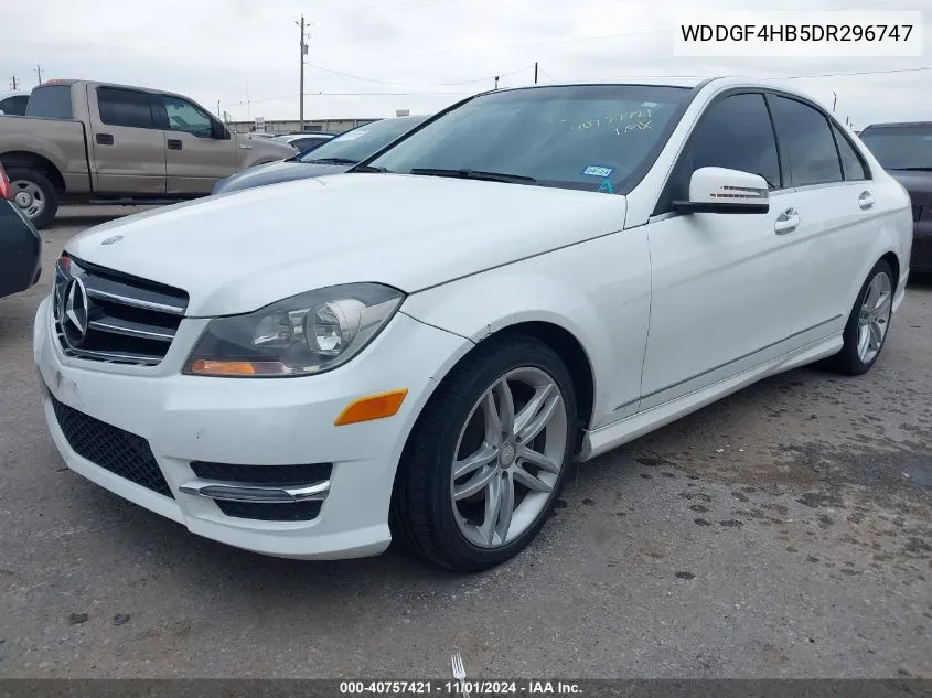 2013 Mercedes-Benz C 250 Luxury/Sport VIN: WDDGF4HB5DR296747 Lot: 40757421