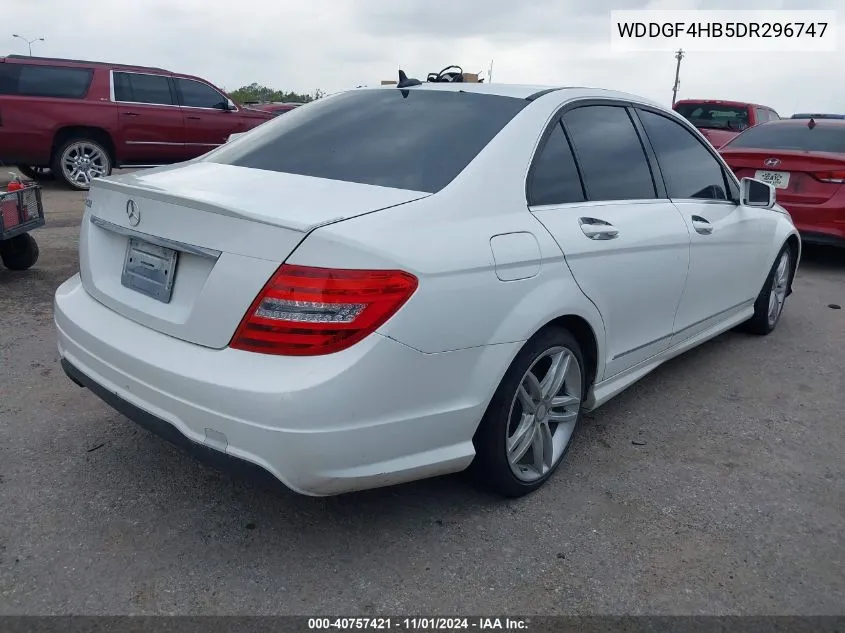 2013 Mercedes-Benz C 250 Luxury/Sport VIN: WDDGF4HB5DR296747 Lot: 40757421