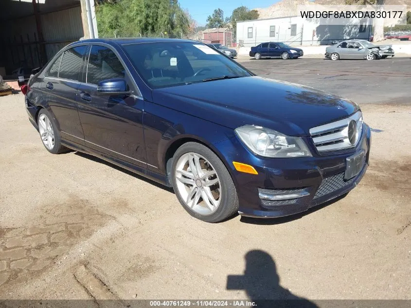 2013 Mercedes-Benz C 300 Luxury 4Matic/Sport 4Matic VIN: WDDGF8ABXDA830177 Lot: 40761249