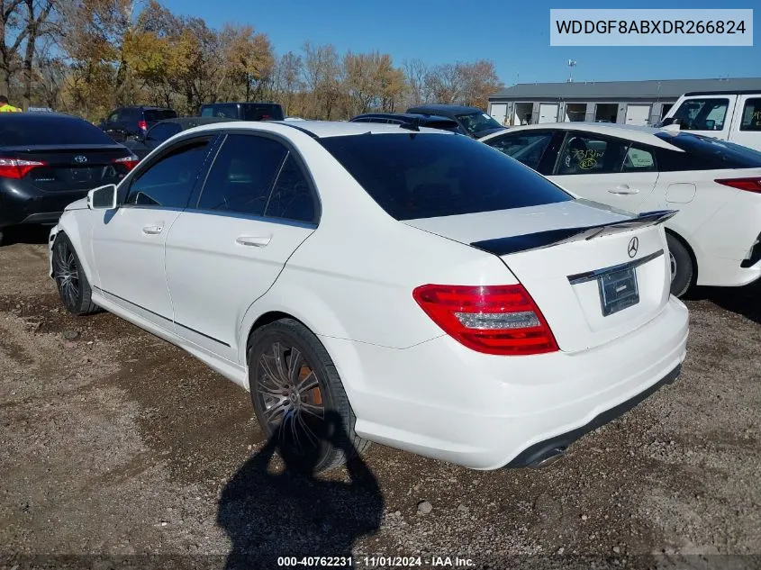 2013 Mercedes-Benz C 300 Luxury 4Matic/Sport 4Matic VIN: WDDGF8ABXDR266824 Lot: 40762231