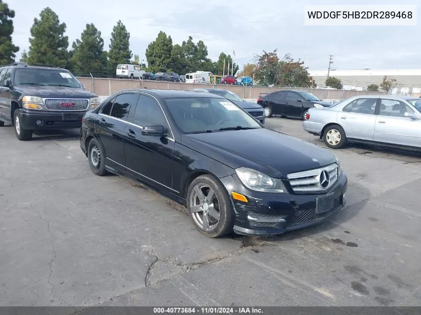 2013 Mercedes-Benz C 350 Sport VIN: WDDGF5HB2DR289468 Lot: 40773684