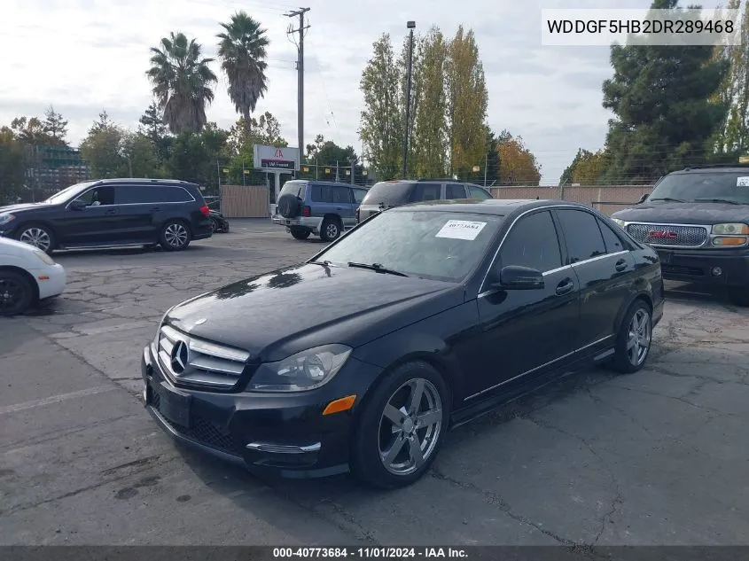 2013 Mercedes-Benz C 350 Sport VIN: WDDGF5HB2DR289468 Lot: 40773684