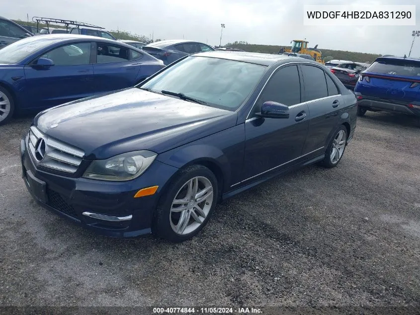 2013 Mercedes-Benz C 250 Luxury/Sport VIN: WDDGF4HB2DA831290 Lot: 40774844