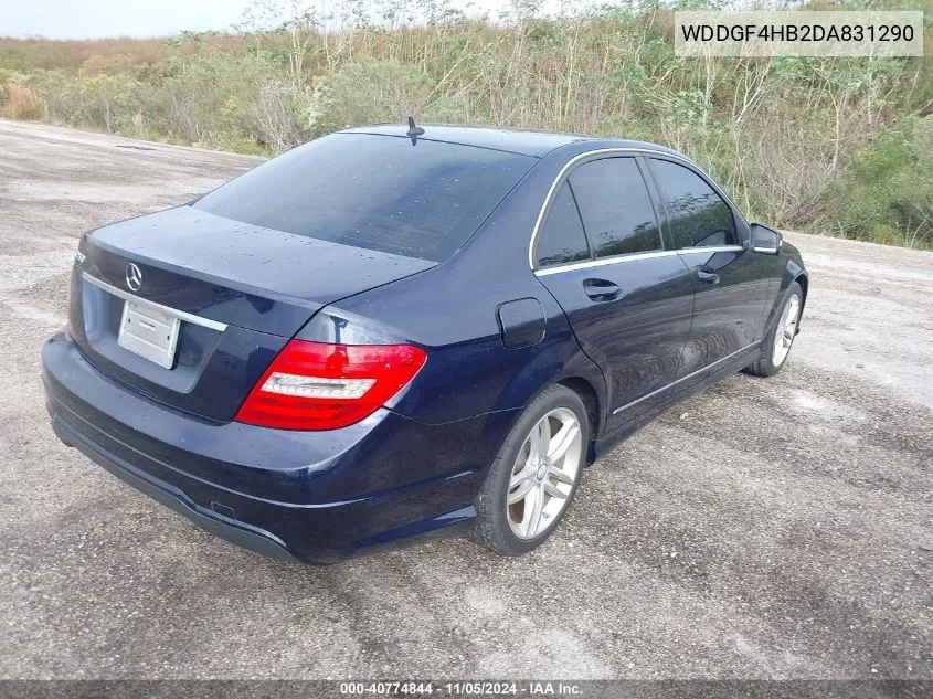 2013 Mercedes-Benz C 250 Luxury/Sport VIN: WDDGF4HB2DA831290 Lot: 40774844