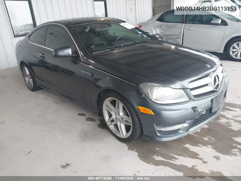 2013 Mercedes-Benz C 250 VIN: WDDGJ4HB2DG113153 Lot: 40776260