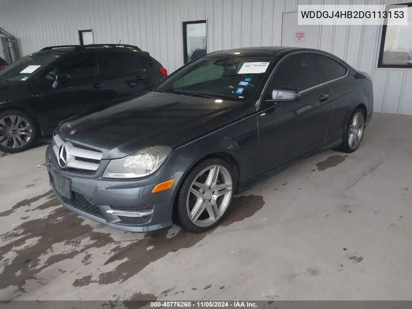 2013 Mercedes-Benz C 250 VIN: WDDGJ4HB2DG113153 Lot: 40776260