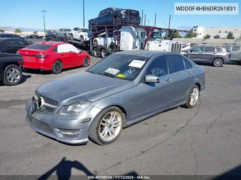 2013 Mercedes-Benz C 250 Luxury/Sport VIN: WDDGF4HB6DR261831 Lot: 40785314