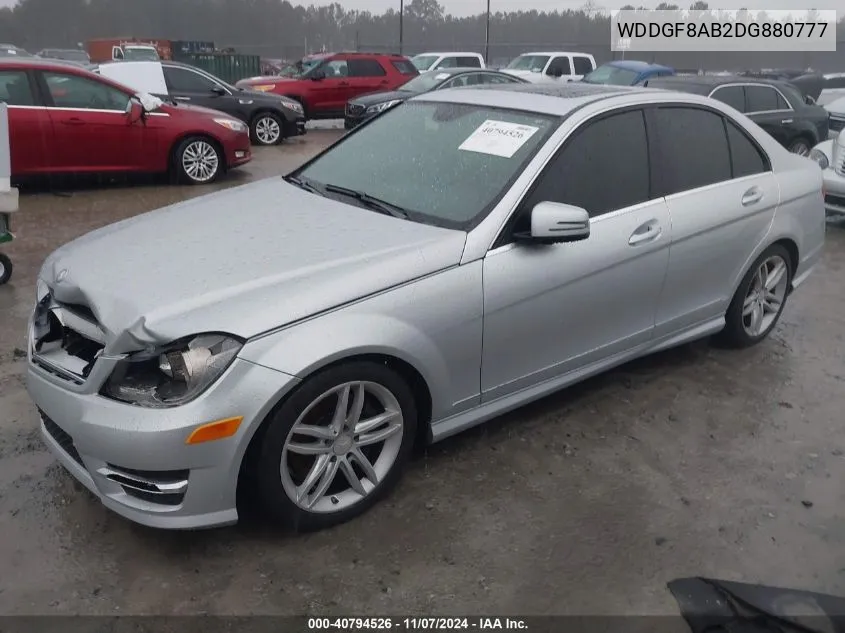 2013 Mercedes-Benz C 300 Luxury 4Matic/Sport 4Matic VIN: WDDGF8AB2DG880777 Lot: 40794526