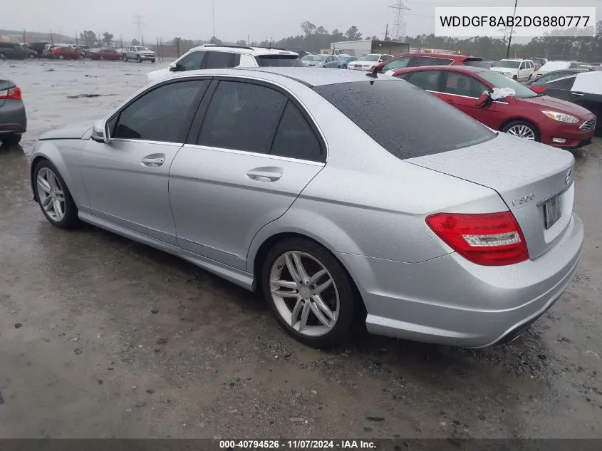 2013 Mercedes-Benz C 300 Luxury 4Matic/Sport 4Matic VIN: WDDGF8AB2DG880777 Lot: 40794526