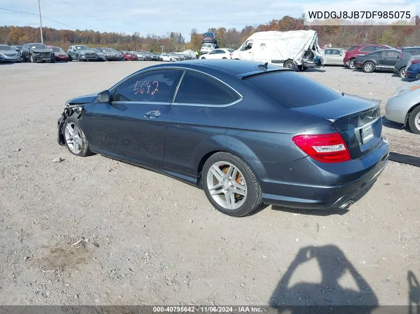 2013 Mercedes-Benz C 350 Sport 4Matic VIN: WDDGJ8JB7DF985075 Lot: 40795642