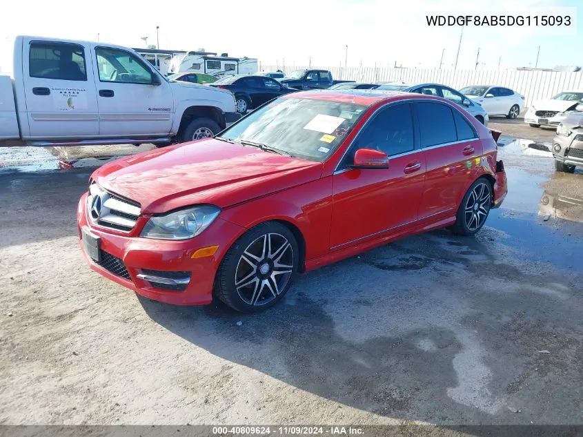 2013 Mercedes-Benz C 300 Luxury 4Matic/Sport 4Matic VIN: WDDGF8AB5DG115093 Lot: 40809624