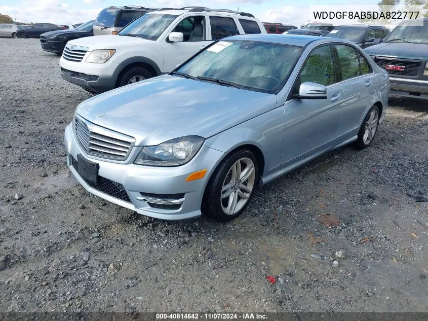 2013 Mercedes-Benz C 300 Luxury 4Matic/Sport 4Matic VIN: WDDGF8AB5DA822777 Lot: 40814642