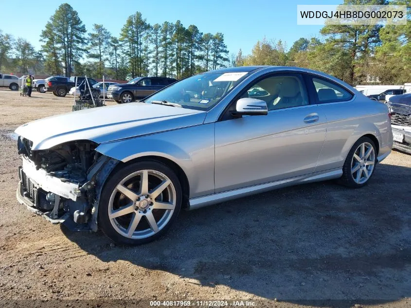 2013 Mercedes-Benz C 250 VIN: WDDGJ4HB8DG002073 Lot: 40817959