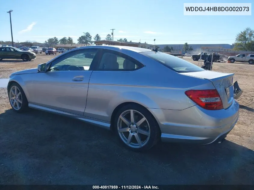 2013 Mercedes-Benz C 250 VIN: WDDGJ4HB8DG002073 Lot: 40817959