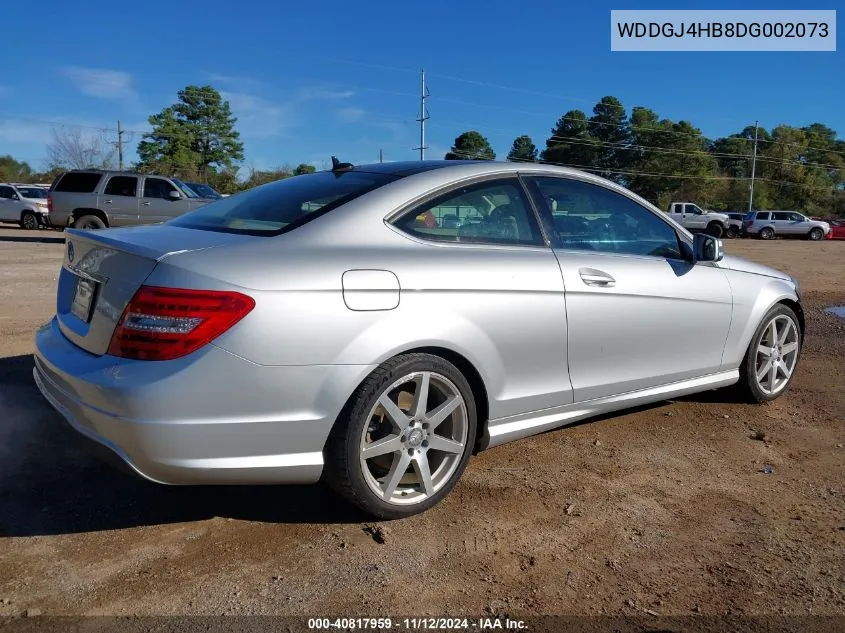 2013 Mercedes-Benz C 250 VIN: WDDGJ4HB8DG002073 Lot: 40817959