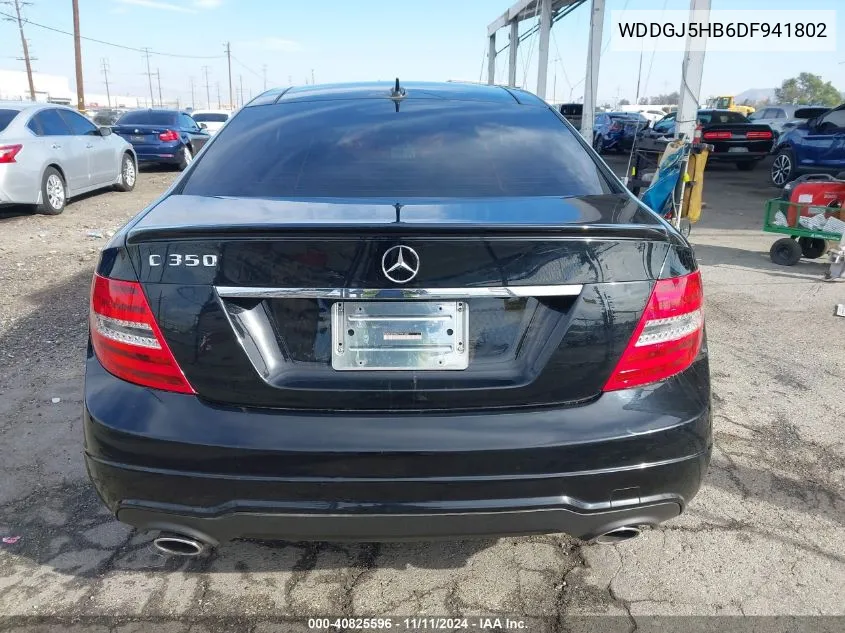 2013 Mercedes-Benz C 350 Sport VIN: WDDGJ5HB6DF941802 Lot: 40825596