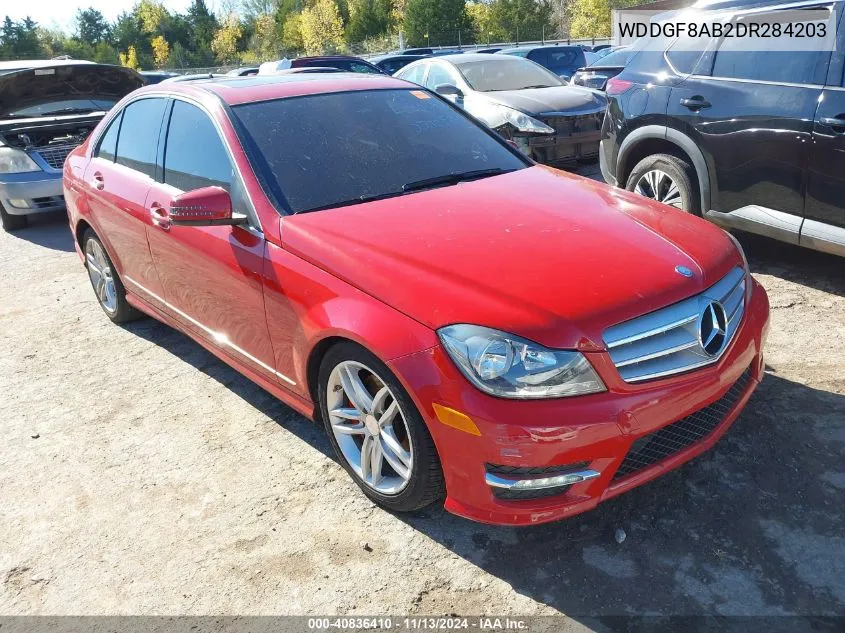 2013 Mercedes-Benz C 300 Luxury 4Matic/Sport 4Matic VIN: WDDGF8AB2DR284203 Lot: 40836410