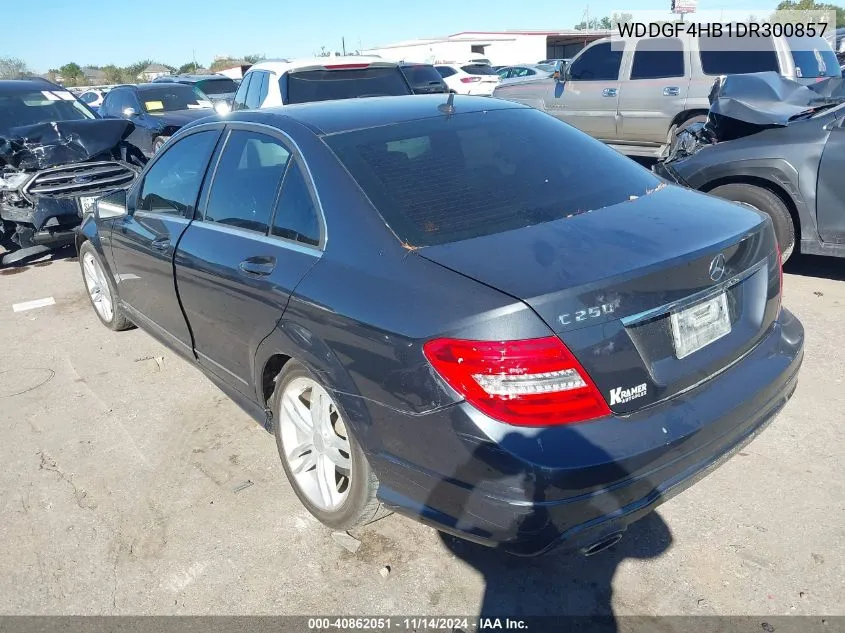 2013 Mercedes-Benz C 250 Luxury/Sport VIN: WDDGF4HB1DR300857 Lot: 40862051