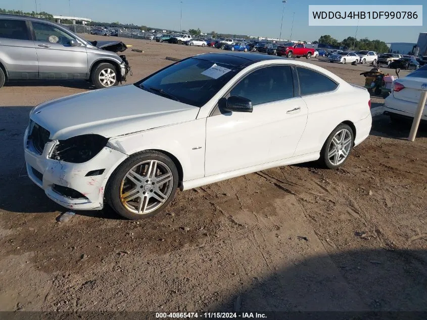 2013 Mercedes-Benz C 250 VIN: WDDGJ4HB1DF990786 Lot: 40865474