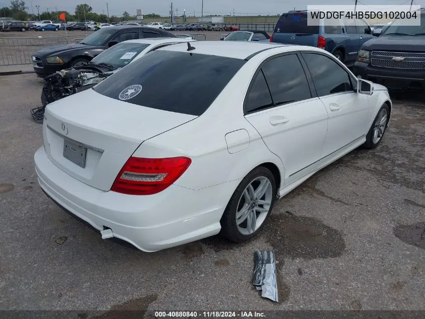 2013 Mercedes-Benz C 250 VIN: WDDGF4HB5DG102004 Lot: 40880840