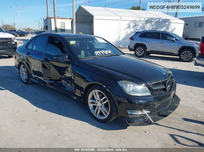 2014 Mercedes-Benz C 250 Luxury/Sport VIN: WDDGF4HB9EG249699 Lot: 38790250