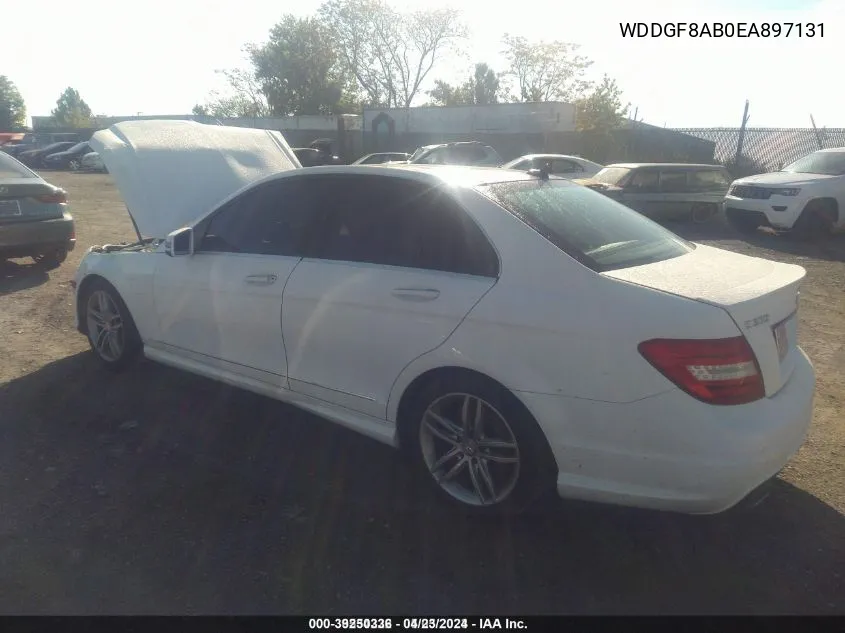 2014 Mercedes-Benz C 300 Luxury 4Matic/Sport 4Matic VIN: WDDGF8AB0EA897131 Lot: 39250336