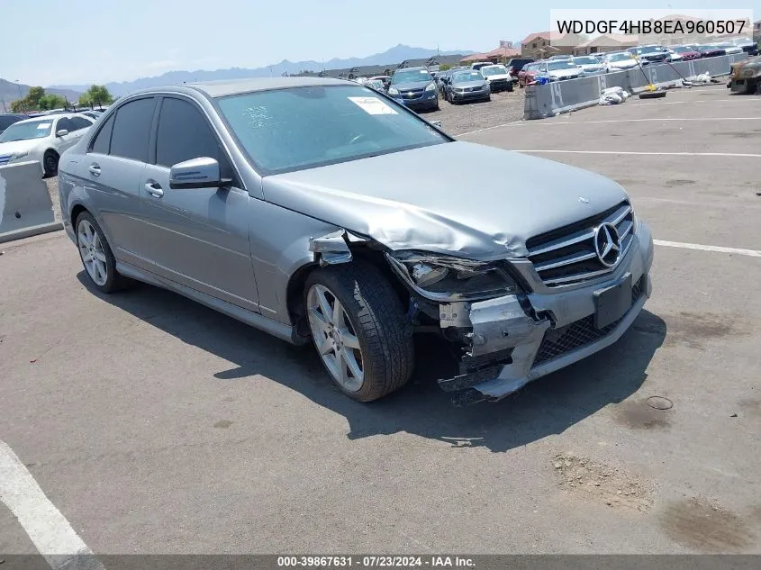 2014 Mercedes-Benz C 250 Luxury/Sport VIN: WDDGF4HB8EA960507 Lot: 39867631