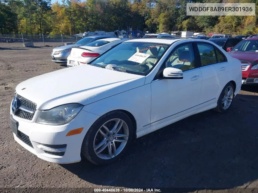 2014 Mercedes-Benz C 300 300 4Matic VIN: WDDGF8AB9ER301936 Lot: 40448639