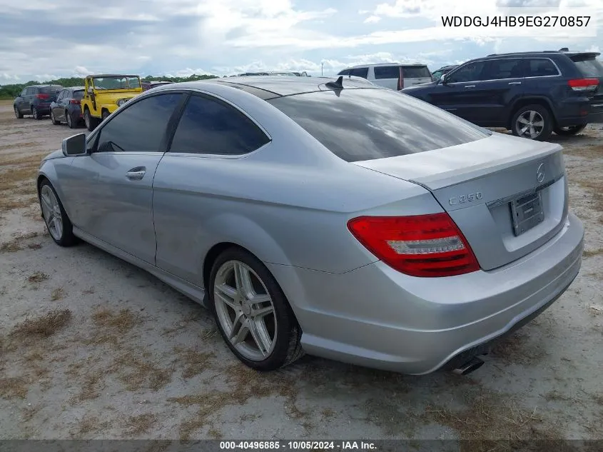 2014 Mercedes-Benz C 250 250 VIN: WDDGJ4HB9EG270857 Lot: 40496885