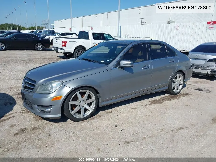 2014 Mercedes-Benz C 300 Luxury 4Matic/Sport 4Matic VIN: WDDGF8AB9EG178800 Lot: 40500463