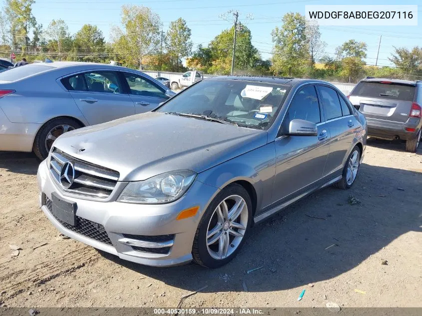 2014 Mercedes-Benz C 300 Luxury 4Matic/Sport 4Matic VIN: WDDGF8AB0EG207116 Lot: 40530159