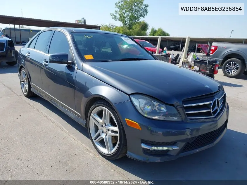 2014 Mercedes-Benz C 300 Luxury 4Matic/Sport 4Matic VIN: WDDGF8AB5EG236854 Lot: 40580932