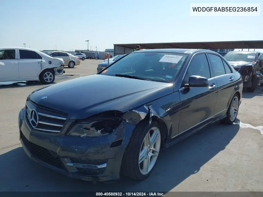 2014 Mercedes-Benz C 300 Luxury 4Matic/Sport 4Matic VIN: WDDGF8AB5EG236854 Lot: 40580932