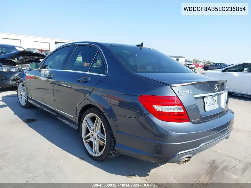 2014 Mercedes-Benz C 300 Luxury 4Matic/Sport 4Matic VIN: WDDGF8AB5EG236854 Lot: 40580932