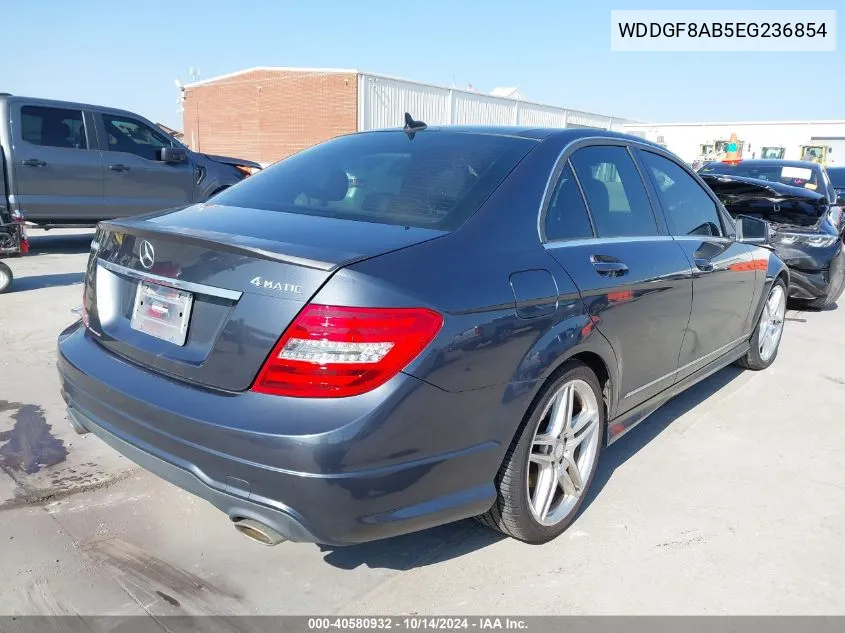 2014 Mercedes-Benz C 300 Luxury 4Matic/Sport 4Matic VIN: WDDGF8AB5EG236854 Lot: 40580932