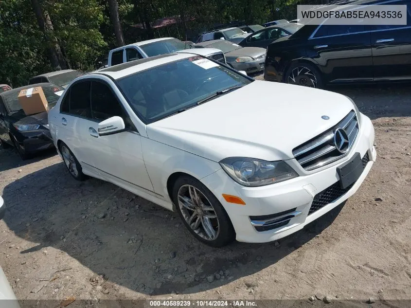 2014 Mercedes-Benz C 300 Luxury 4Matic/Sport 4Matic VIN: WDDGF8AB5EA943536 Lot: 40589239