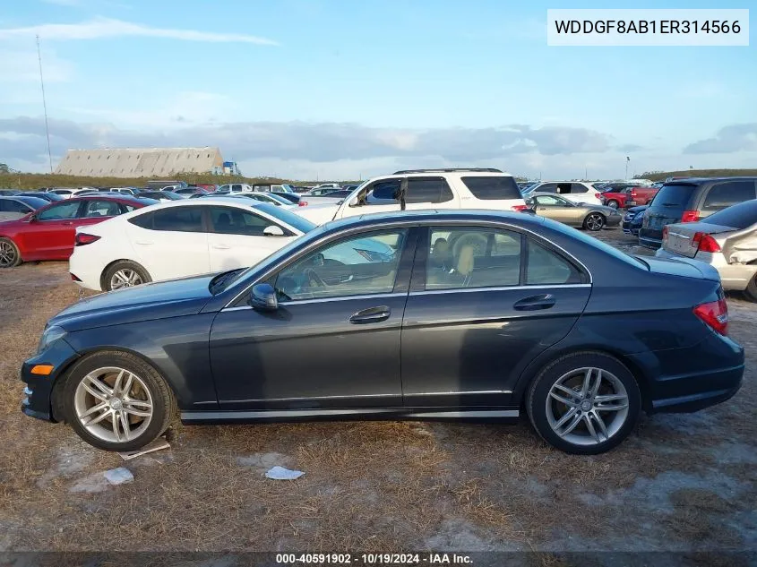 2014 Mercedes-Benz C 300 Luxury 4Matic/Sport 4Matic VIN: WDDGF8AB1ER314566 Lot: 40591902