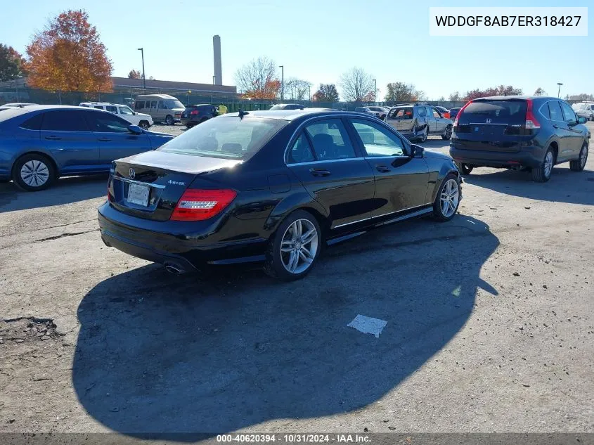 2014 Mercedes-Benz C 300 Luxury 4Matic/Sport 4Matic VIN: WDDGF8AB7ER318427 Lot: 40620394