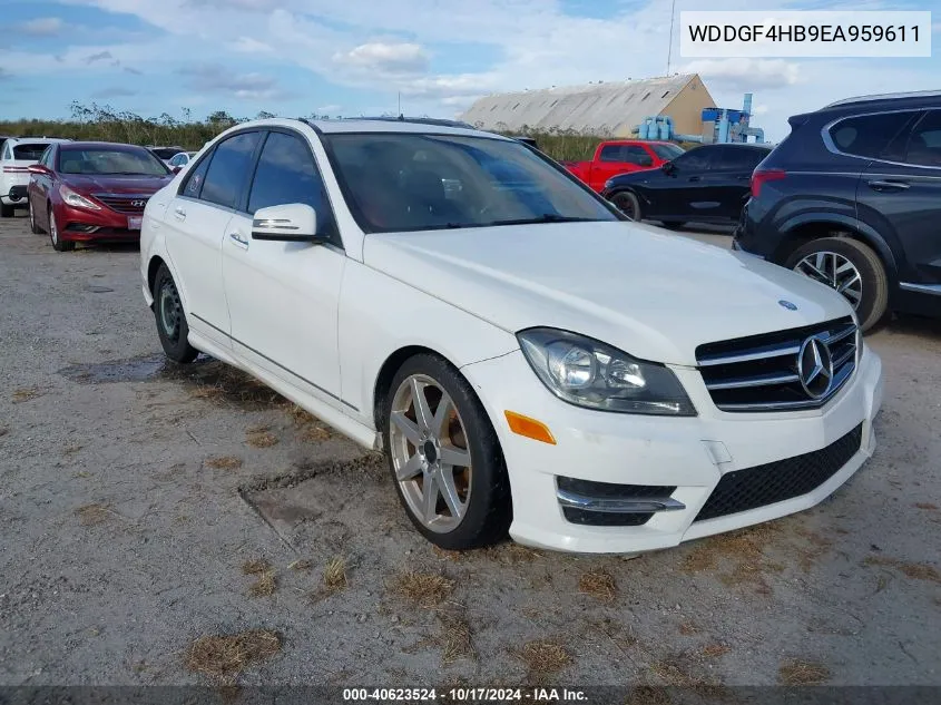 2014 Mercedes-Benz C 250 Luxury/Sport VIN: WDDGF4HB9EA959611 Lot: 40623524