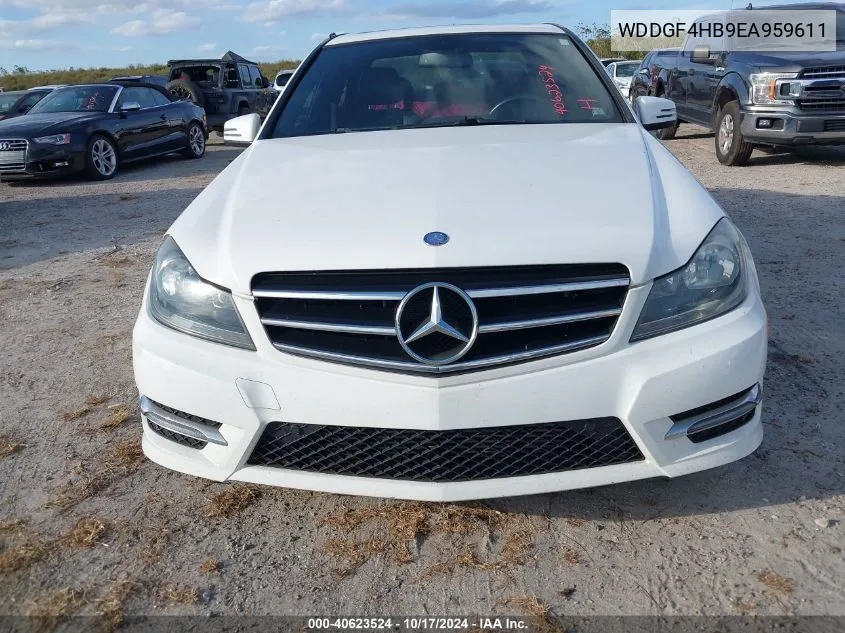 2014 Mercedes-Benz C 250 Luxury/Sport VIN: WDDGF4HB9EA959611 Lot: 40623524