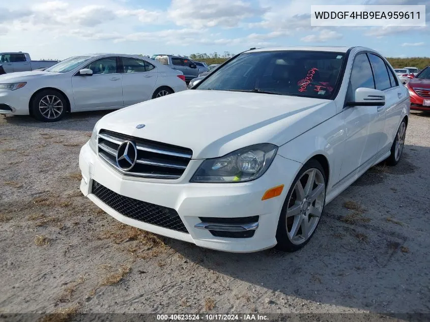 2014 Mercedes-Benz C 250 Luxury/Sport VIN: WDDGF4HB9EA959611 Lot: 40623524