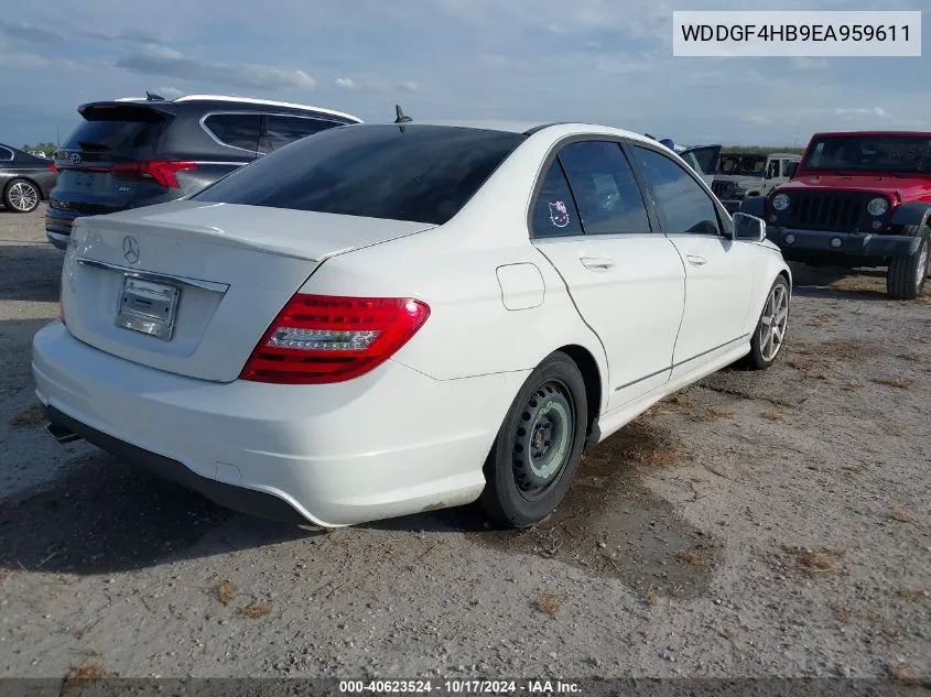 2014 Mercedes-Benz C 250 Luxury/Sport VIN: WDDGF4HB9EA959611 Lot: 40623524