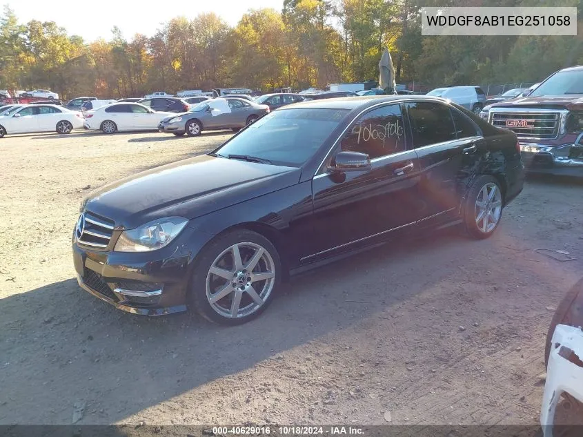 2014 Mercedes-Benz C 300 Luxury 4Matic/Sport 4Matic VIN: WDDGF8AB1EG251058 Lot: 40629016